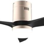Ventoinha de Teto Energysilence Aero 5600 Aqua Connected 40W Ø132cm (Preto/Dourado) - CECOTEC