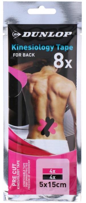 Pack 8x Fita Elástica Kinesiology p/ Costas - DUNLOP