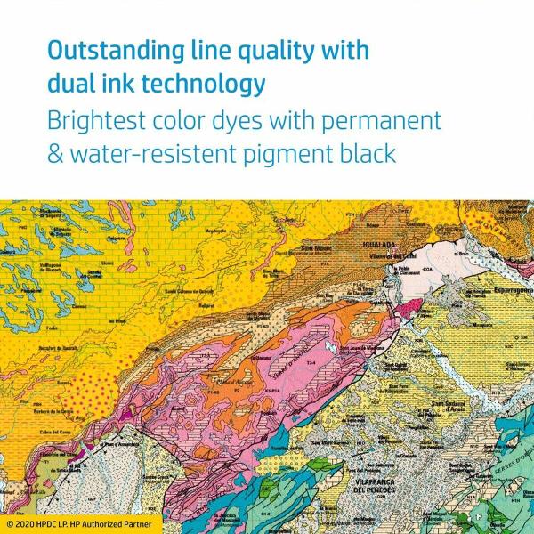 Tinteiro de Tinta Original HP CZ136A Amarelo