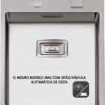 Lava Loiça Box Lux 46 450X505mm c/Válvula Cesta (Aço Inoxidável Escovado) - RODI