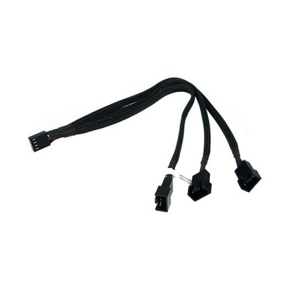 CABLE 3 TO 1 PWM Phobya 30 CM BLACK