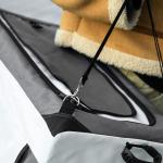 Carrinho para Animais de Estimação Carrinho para Cães Dobrável com Compartimento Desmontável 4 Portas 81x58x97,5 cm Cinza