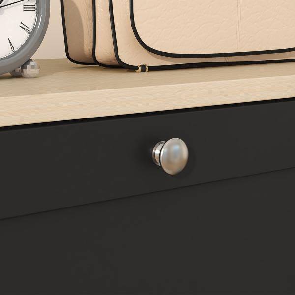 Móvel Sapateira de Entrada com 3 Gavetas Basculantes e Prateleiras Ajustáveis para 18 Pares de Sapatos 60x23,5x115 cm Preto
