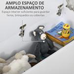 Baú de Armazenamento, Banco de Armazenamento com Dobradiça de Segurança, Estilo Moderno, para Entrada, Quarto, Sala de Estar, 100x40x40 cm, Branco