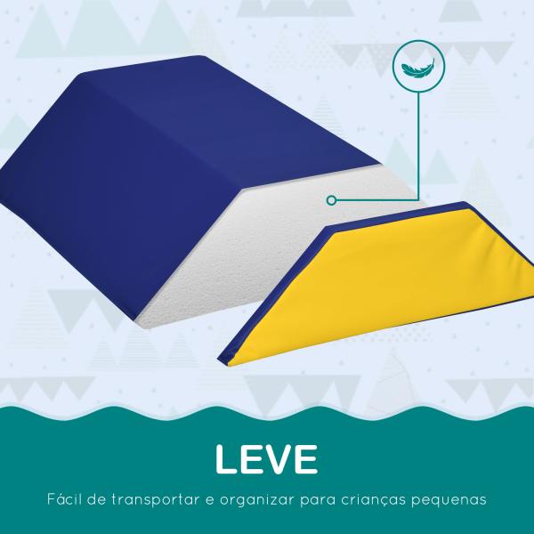 Conjunto de 5 Blocos para Crianças de 18 - 36 Meses Brinquedo de Construção para Aprendizagem Infantil 48x48x48cm Multicor