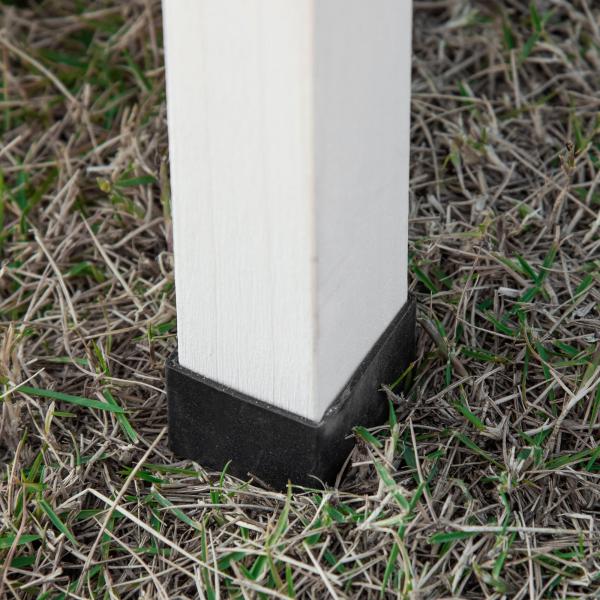 Coelheira de Madeira Exterior de 2 Níveis Gaiola para 1 - 2 Coelhos com Telhado com Abertura Comedouro Bandejas Removíveis Rampa e Portas com Fechadura 122x50x101cm Cor Areia