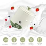 Iogurteira 20W 1,5L Máquina de Iogurte para Fazer Iogurte Grego e Aquecimento a Temperatura Constante PTC 19,5x17,5x21,4 cm Branco