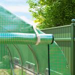 Estufa tipo Túnel 3x2x2 m Estufa de Exterior com 6 Janelas de Malha e Porta Estufa de Cultivos para Pátio Jardim Verde
