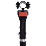 Reboque de Carga para Bicicleta Carrinho Dobrável para Bicicleta com 2 Rodas Refletores Carga 40 kg 155x71,5x77 cm Preto