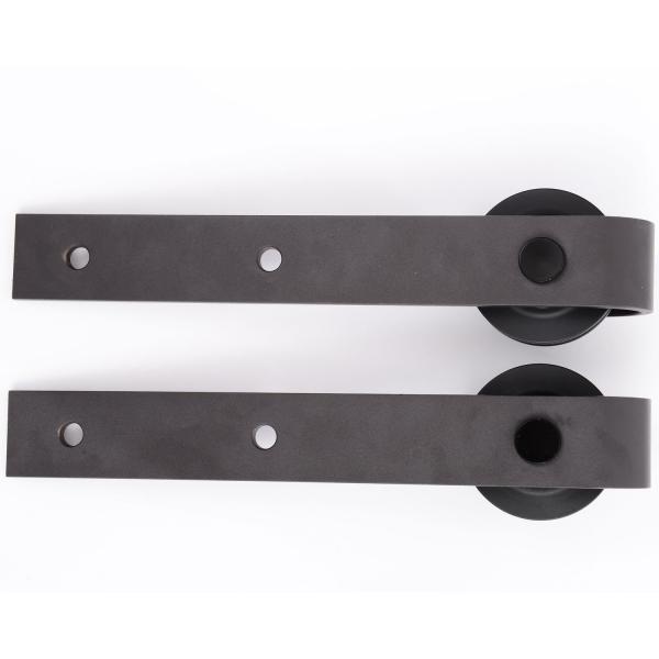 Kit de Instalação de Porta de Correr de madeira Guia de trilhos com parafusos carga 90kg Kit de acessórios de ferragens para portas deslizantes de madeira