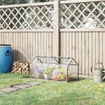 Estufa 119x60x60cm Estufa de Jardim com 2 Janelas Enroláveis para Cultivo de Plantas Verduras Flores Transparente