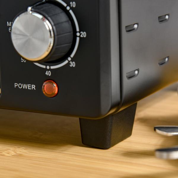 Mini Forno Elétrico 21L 1400W com Temporizador até 60min e Temperatura Ajustável até 230℃ 46x38,5x29 cm Preto
