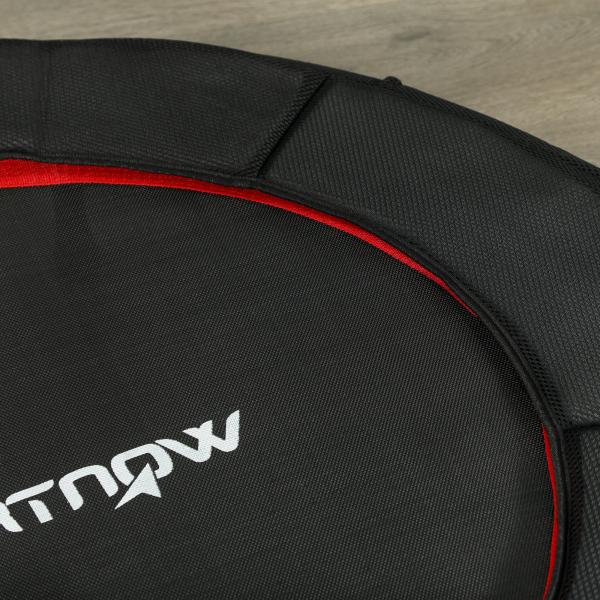 Trampolim Fitness Ø102 cm Trampolim Fitness Dobrável com Estrutura de Aço Antiderrapante Ø102x22 cm Vermelho