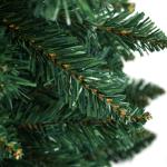 Árvore de Natal Tipo Lápis 180 cm com Base Dobrável e 479 Ramos para Escritório Verde