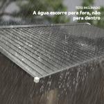Abrigo de Jardim Exterior para Armazenamento de Ferramentas com 4 Janelas 12,4 m² 340x386x200 cm Castanho