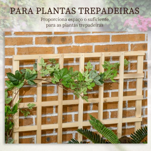 Floreira de 3 Níveis com Treliça Hortal Vertical com Tecido não Tecido para Cultivos de Verduras Flores 95x95x110 cm Madeira