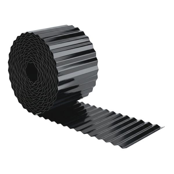 Cerca de Jardim Metálica 650x20 cm em Aço Galvanizado Resistente para Horta Pátio Terraço Relvado Cinzento Escuro
