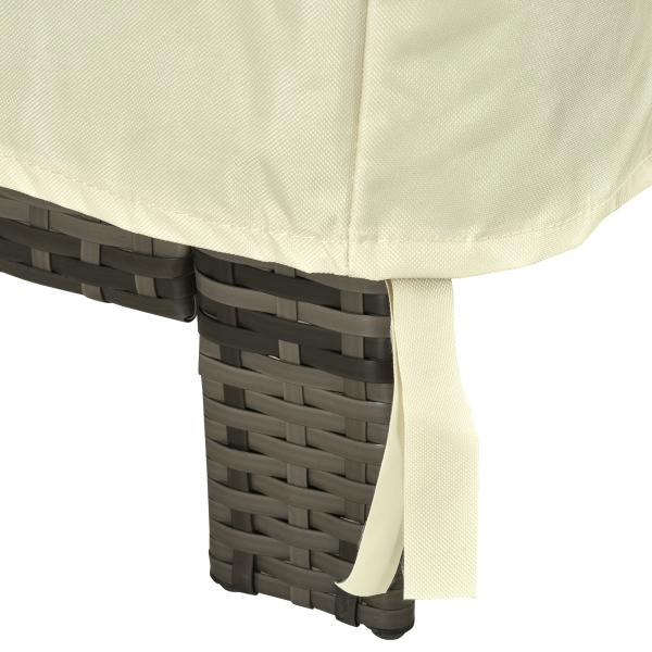 Capa de Proteção para Cadeiras Cobertura de Móveis Cadeira Impermeável Exterior, Jardim Proteção contra Chuva e Sol 68x87x77 cm 600D Oxford Tecido
