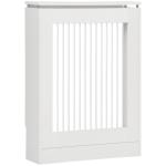 Cobertura de Radiador Moderno de MDF com Prateleira Superior para Sala de Estar Dormitório Escritório 60x18x84 cm Branco