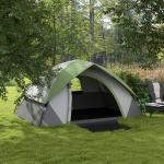 Tenda de Campismo Dobrável para 1 - 2 Pessoas com Janela e Bolsa de Transporte Impermeável 3000 mm 210x110x150 cm Verde