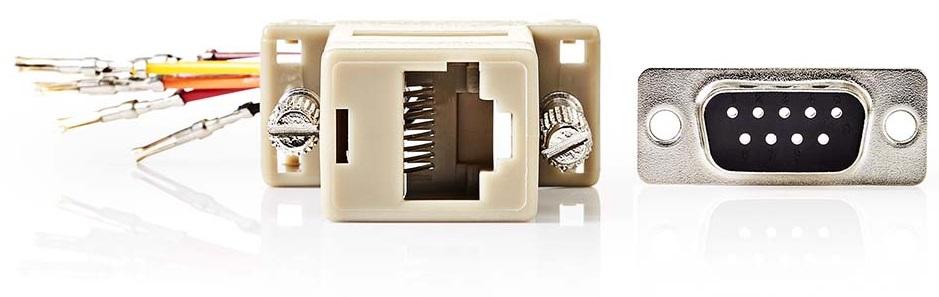 Ficha Adaptadora DB9 Macho - RJ45 Femea