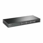 Switch TP - Link JetStream 24 Portas Gigabit PoE+ Smart L2+ 4 SFP Omada
