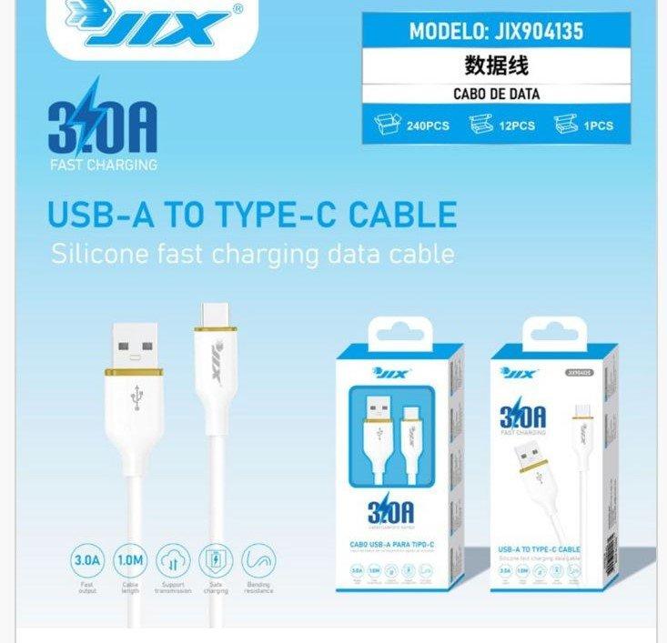 Cabo de Dados USB-A para Type-C (1M) – 3.0A