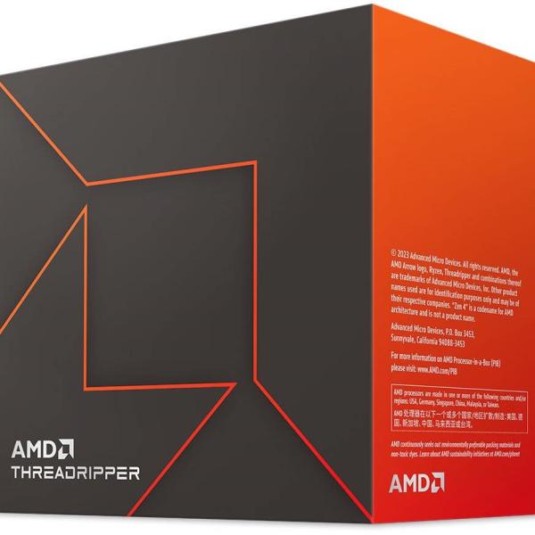 Processador Ryzen Threadripper 7960X Zen 4 4.2GHz c/ Turbo 5.3GHz 153.5MB Cache SktsTR5 - AMD