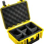 Caixa de Transporte Type 1000 c/ Divisórias Removíveis p/ Material Fotográfico (Amarelo) - B&W