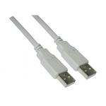 Cabo USB A Macho - USB A Macho Bege (1 metro) - Nanocable
