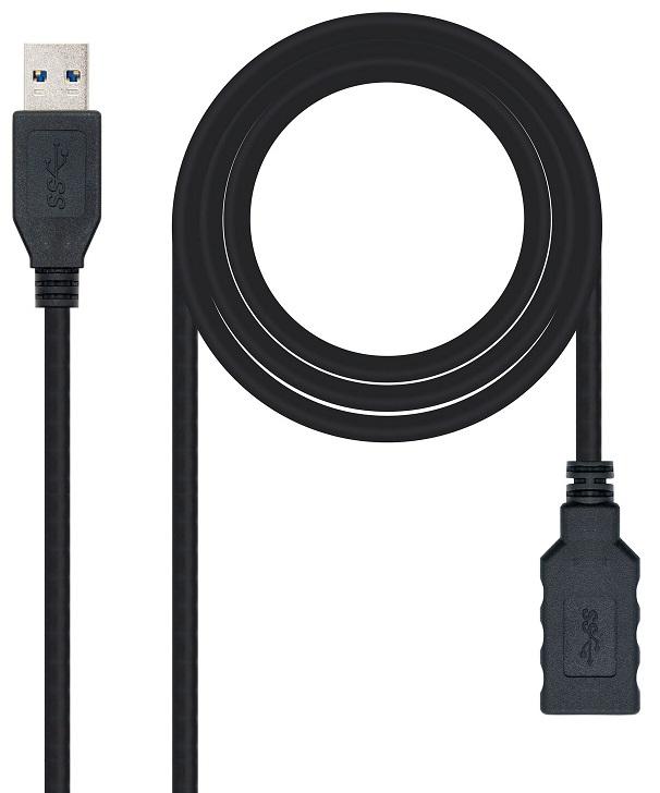 Cabo USB3.0 A Macho - USB3.0 A Fêmea (1 metro) - Nanocable
