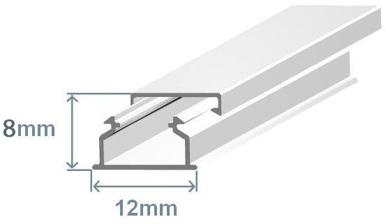 Calha 12x8mm Branca Adesiva (2 mts) - EFAPEL