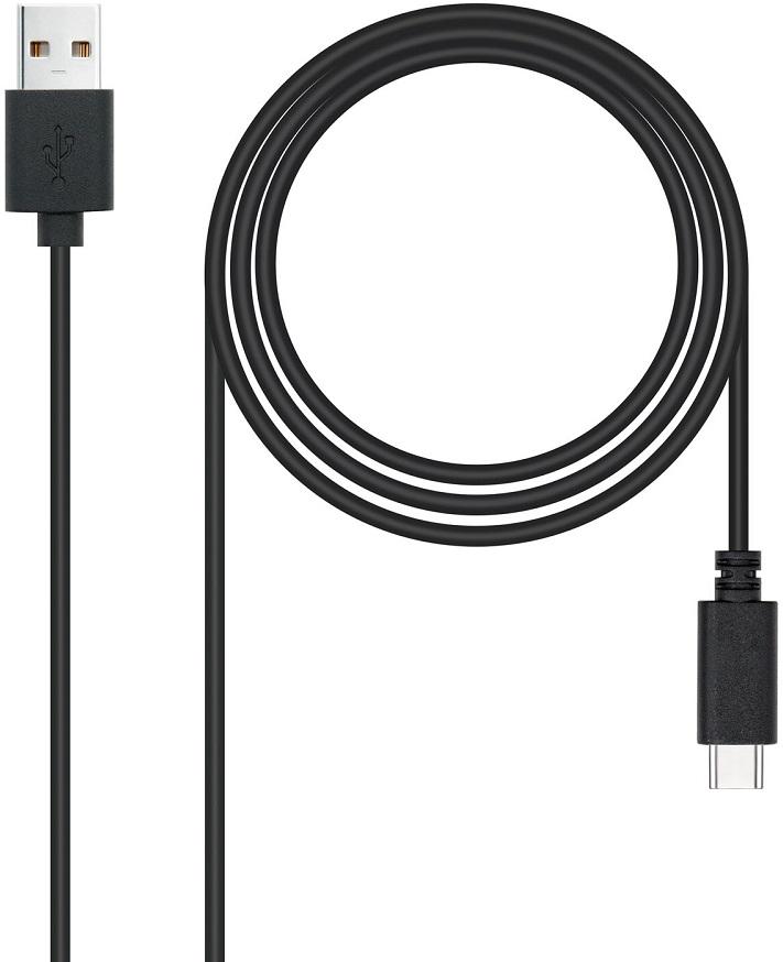 Cabo USB 2.0 c/ Conector USB - C Macho - USB - A Macho (3 mts) - Nanocable