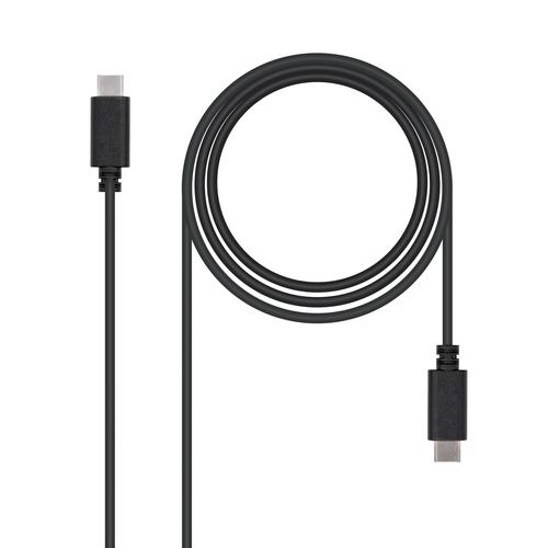 Cabo USB 2.0 3A Nanocable USB - C M/M 1 M Preto