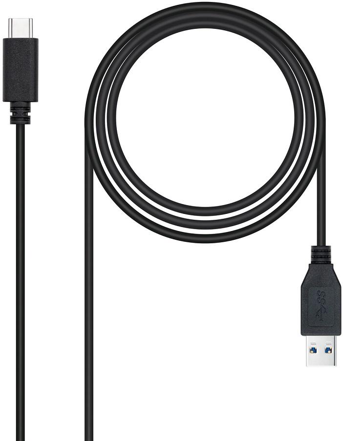 Cabo USB 3.1 c/ Conector USB - C Macho - USB - A Macho (2 mts) - Nanocable