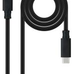 Cabo USB - C 3.1 Gen2 Nanocable 10Gbps 5A 4K/60Hz 1.5 M Preto