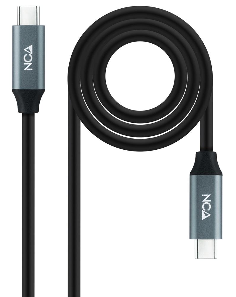 Cabo USB 3.2 Gen2x2 Nanocable 20Gbps 5A/100W 4K@60Hz USB - C M/M 1.5 M Preto