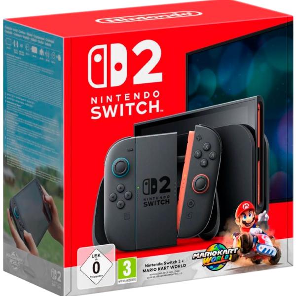 Consola Switch 2 + Jogo Mario Kart World (Digital) - NINTENDO (Recondicionada)