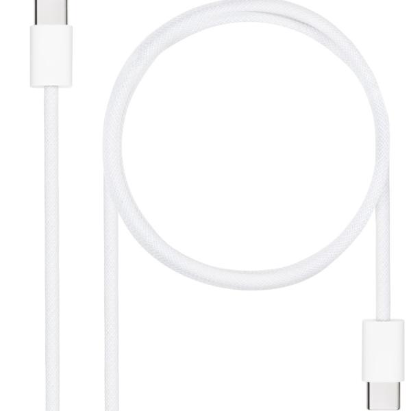 Cabo USB - C Macho - USB - C Macho Branco (2 metros) - NANOCABLE