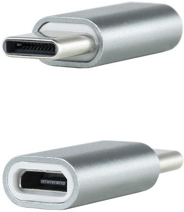 Adaptador União USB - C Macho - Micro USB Fêmea - Nanocable