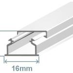Calha 16x10mm Branca Adesiva (2 mts) - EFAPEL