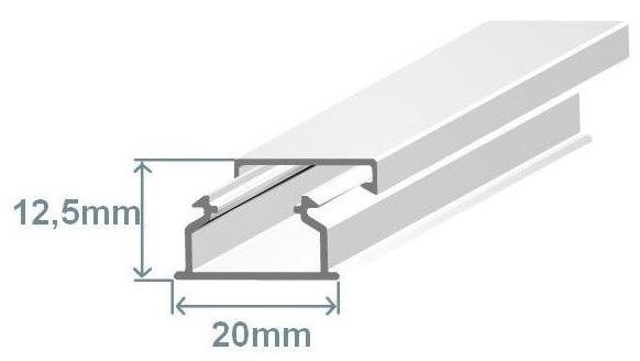 Calha 20x12,5mm Branca (2 mts) - EFAPEL