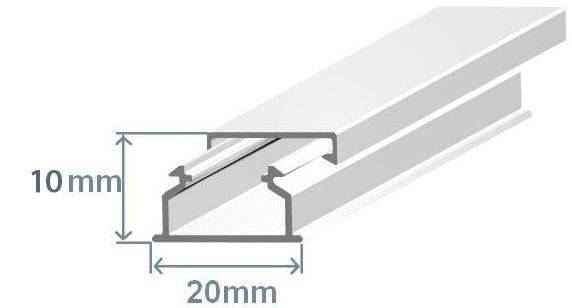 Calha 20x12,5mm Branca Adesiva (2 mts) - EFAPEL