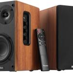 Colunas Amplificadas Estúdio BLUETOOTH 120W Madeira (KS01B) - AUDIZIO