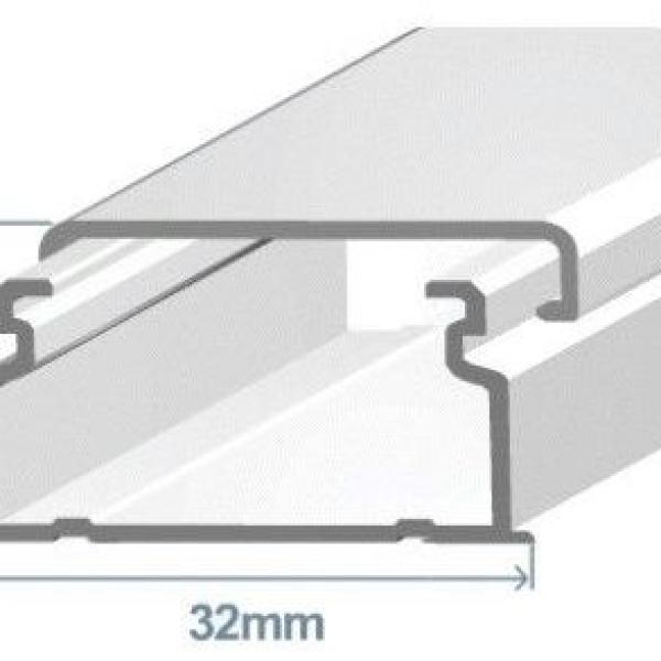 Calha 32x16mm Branca (2 mts) - EFAPEL