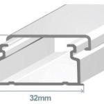 Calha 32x16mm Branca Adesiva (2 mts) - EFAPEL