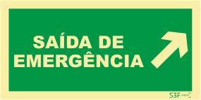 Saída de Emergência - Fotoluminescente (200mmx100mm)