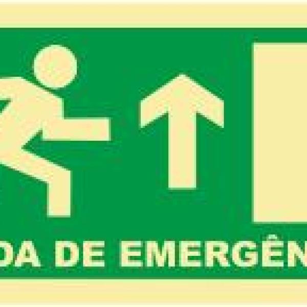 Saída de Emergência - Fotoluminescente (200mmx100mm)