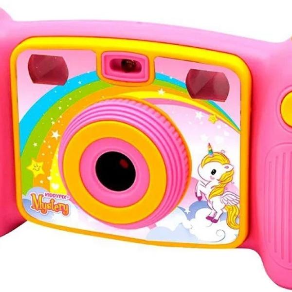 Câmara Fotográfica Mystery 5MP p/ Crianças (Rosa/Amarelo) - EASYPIX