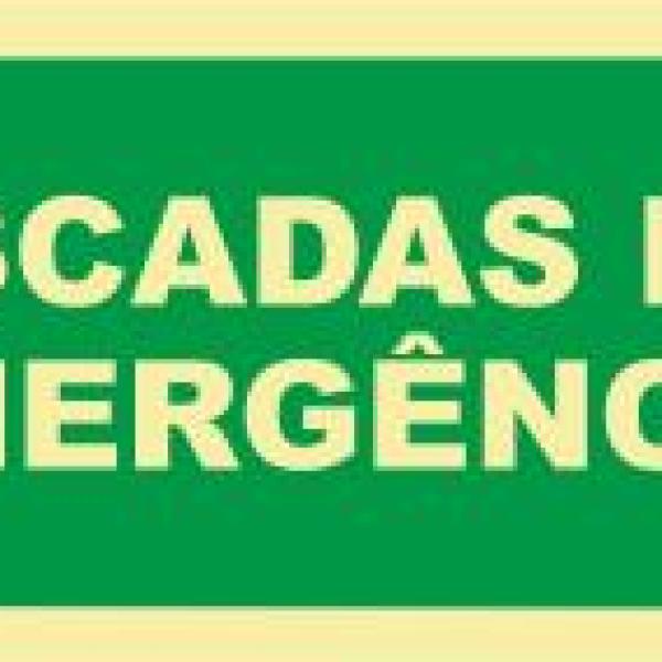 Saída de Emergência - Fotoluminescente (200mmx100mm)